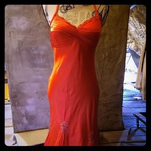 Silk Red Prom Dress by Femme